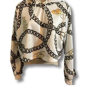 Nike cropped hoodie size medium